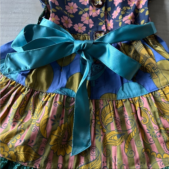 NWT Matilda Jane Paint By Numbers Floral Horse Trim Dress - Picture 4 of 4